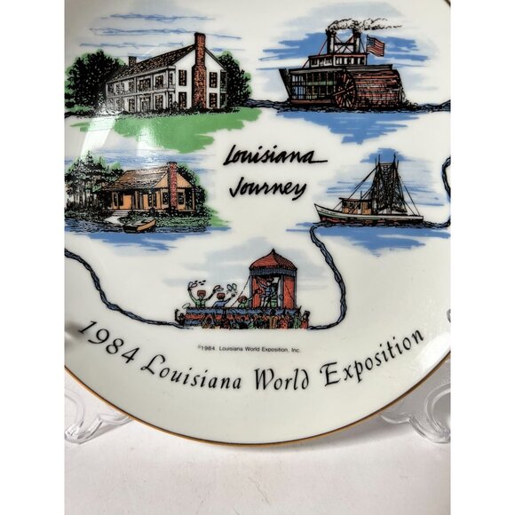 1984 Louisiana World Exposition Commemorative Plate - Picture 9 of 15